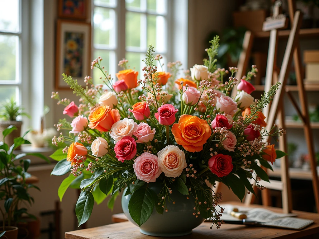 Seasonal flower selection at Jyxallanzun studio