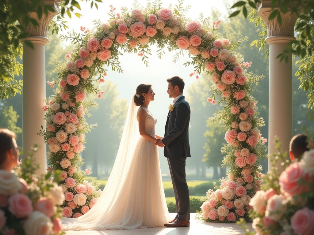 Wedding ceremony floral design by Jyxallanzun